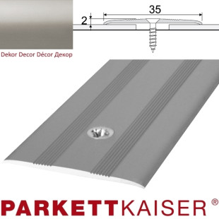 Perfil Transición Aluminio Inox ( 2,70ml) - ServiParquet - Venta de Parquet  y Tarima Online